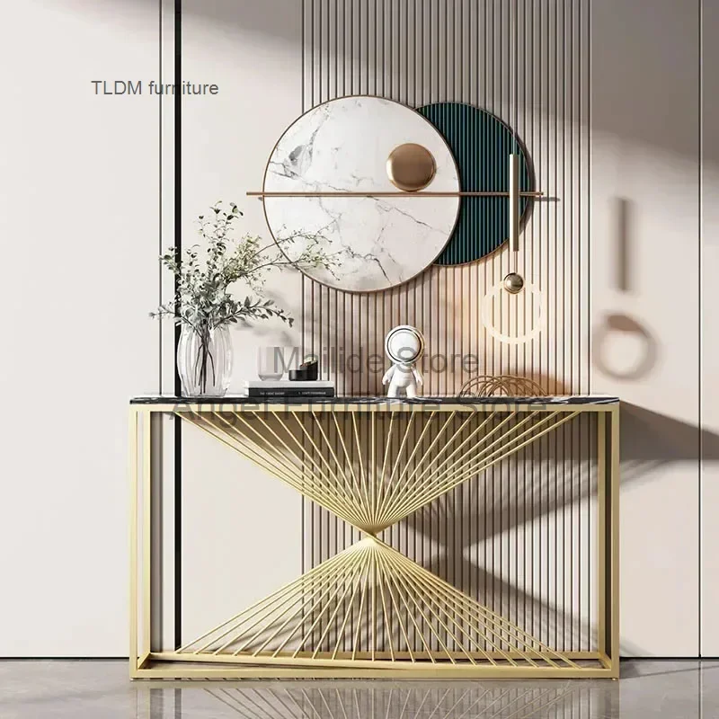 Современные железные консольные столы для прихожей домашний консольный стол