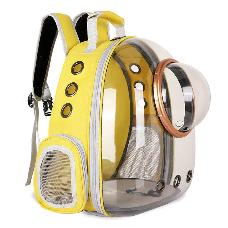 

Cat bag Pet go out Portable bag Breathable cat space capsule backpack Transparent cat bag Dog bag Side open backpack