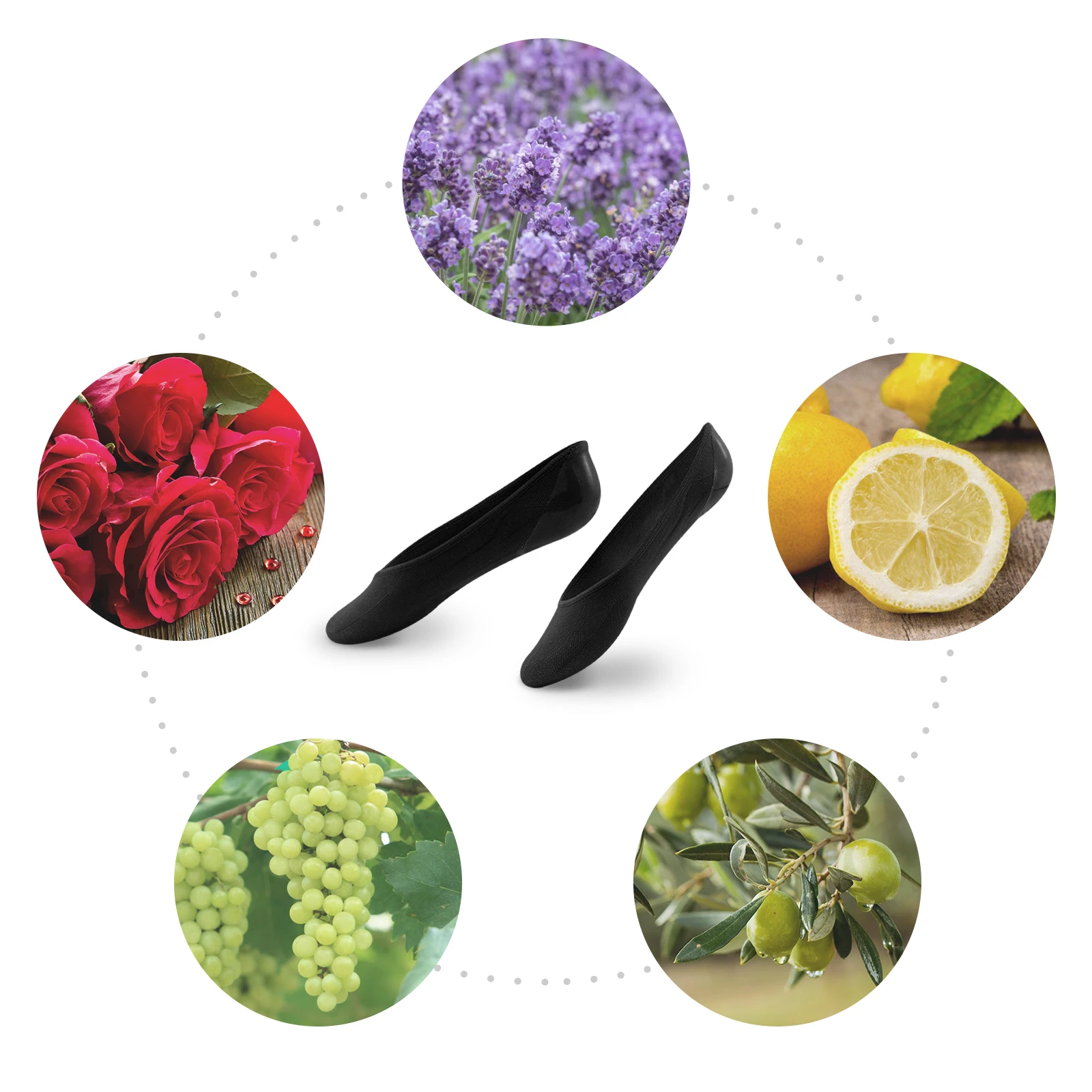 Летние женские носки-лодочки из силикагеля невидимые хлопковые однотонные