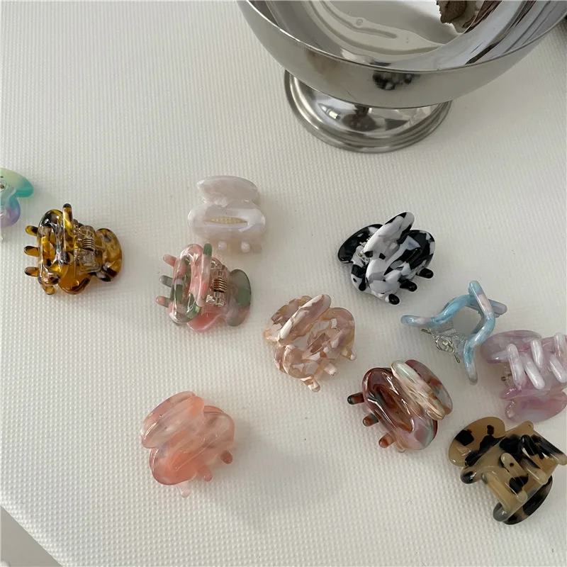 

Sweet Mini Acetate Hair Clip for Women Girls Hair Claw Chic Barrettes Crab Hairpins Styling Claw Clips Fashion Hair Accessories