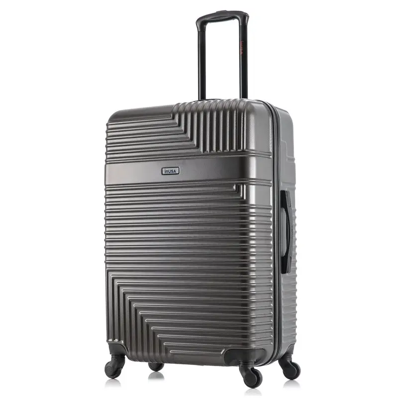

New Luggage Stylish Silver Lightweight 28 inch Resilience Hardside Luggage Spinner - for Travel and Everyday Use.