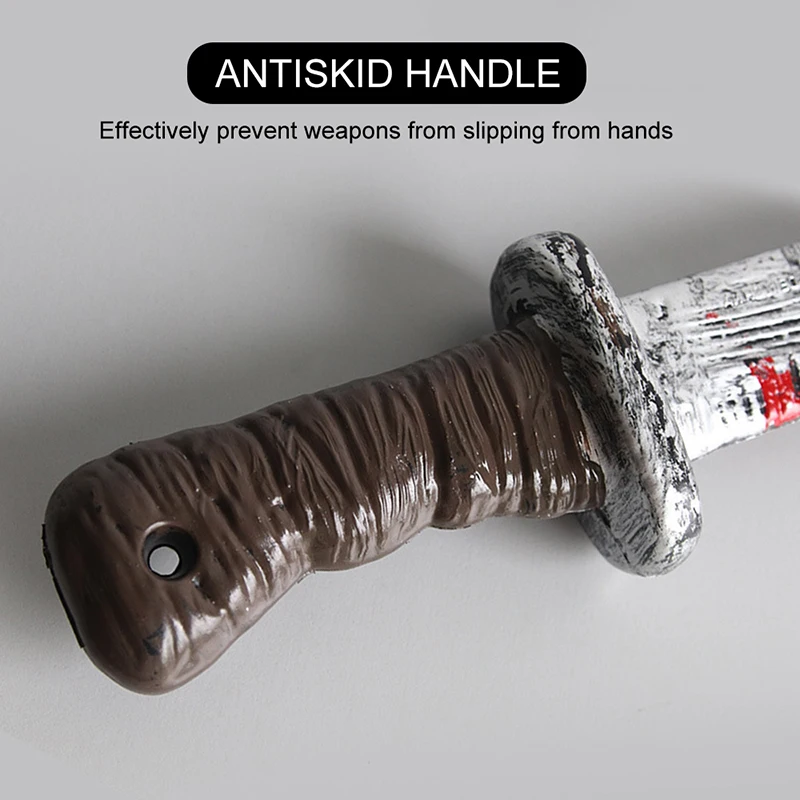 Ручная поддельная пила кровавое оружие нож страшные украшения на Хэллоуин для