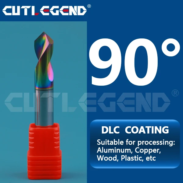 Твердосплавное точечное сверло 60, 90, 120 градусов, направляющее сверление для снятия фаски с ЧПУ, инструмент из вольфрамовой стали, центрирующая пилотную дрель для AL