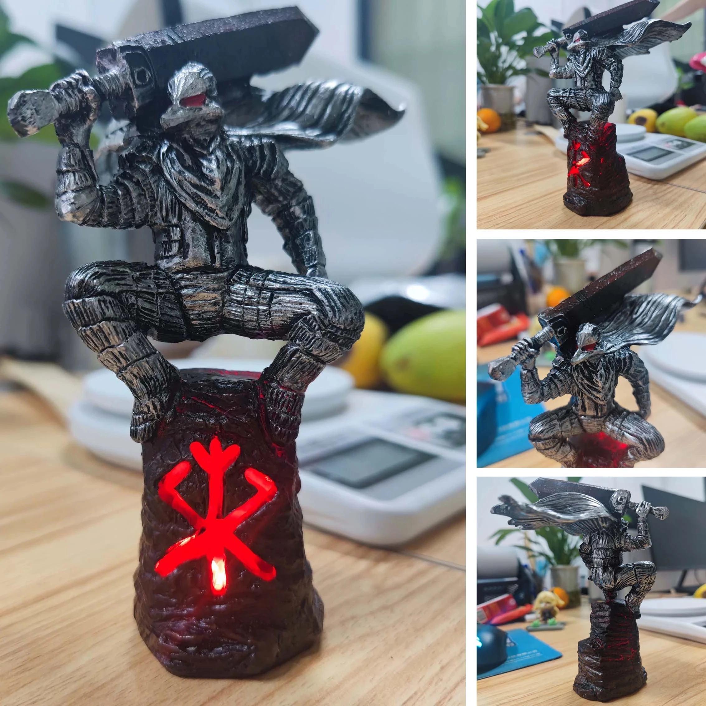 Статуя берсерка кишки ночник поделки из смолы коллекция фигурок фигурка модель