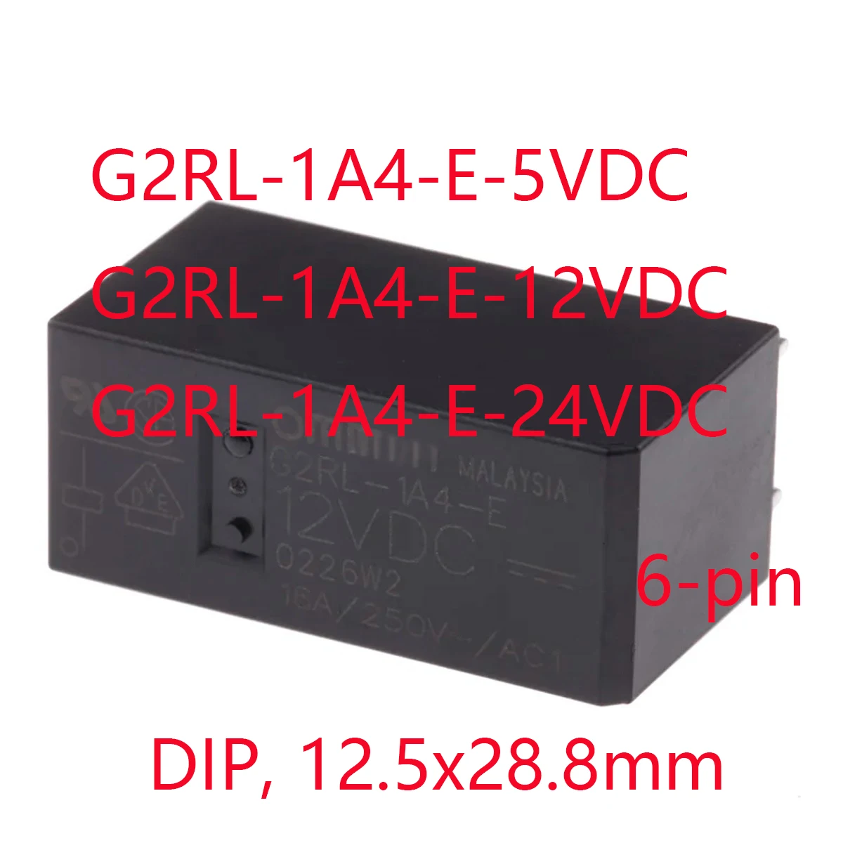 5 шт. оригинальные G2RL-1A4-E 5VDC DC5 12VDC DC12 24VDC DC24 РЕЛЕ GEN PURPOSSE SPST 16A 24V 12V 5V