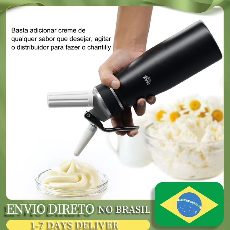 

Professional 500ml Gourmet Chantilly Siphon Bottle With 3 Nifs