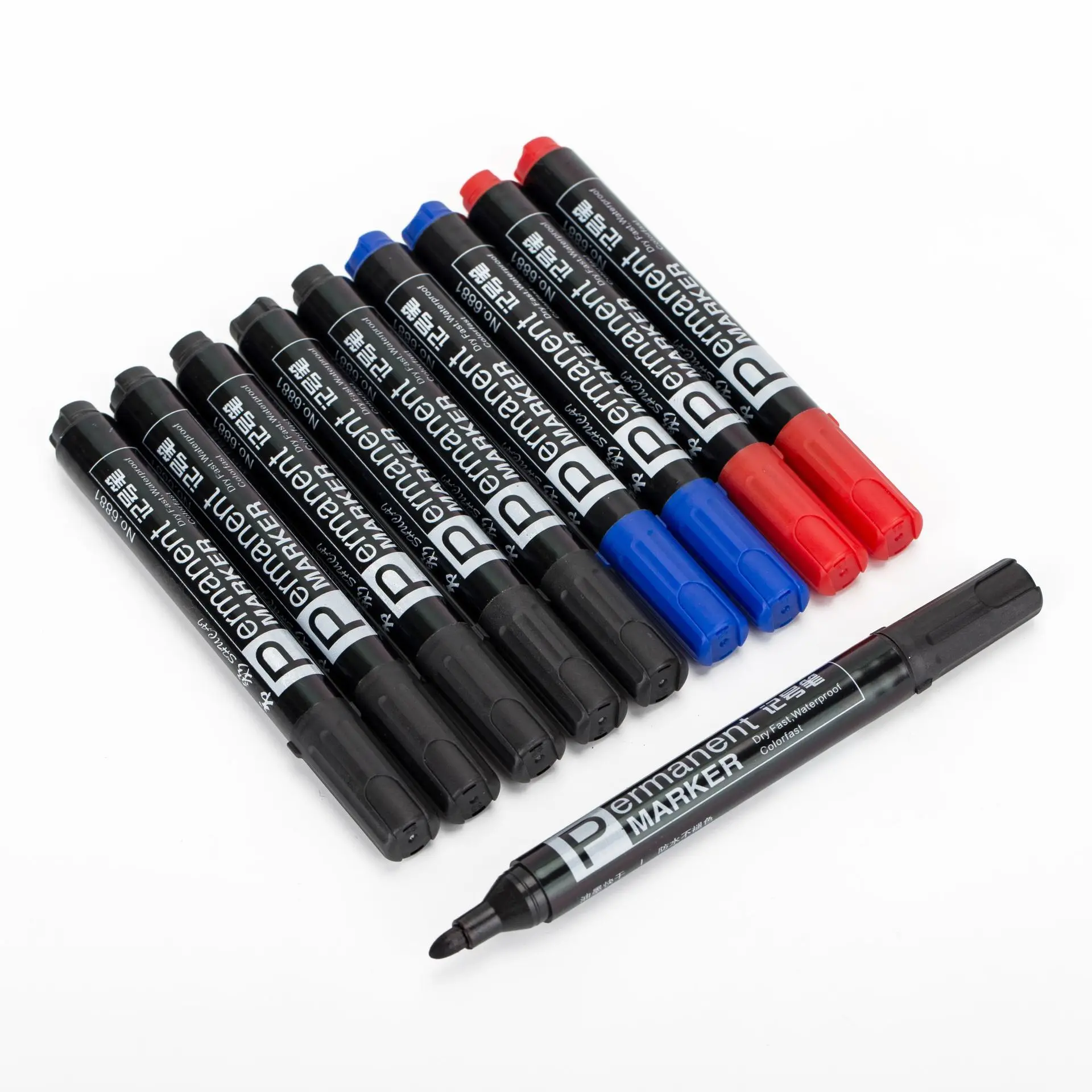 

8pcs Oily Quick Drying Thick Head Large Capacity Children's Painting Graffiti Line Drawing Pen Big Head Student Marker Marker