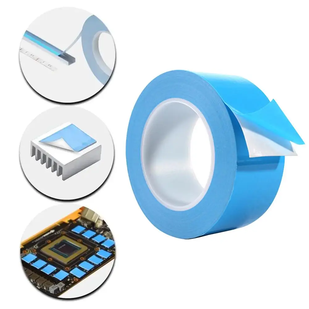 

Sided Thermal Conductive Tape 5-25mm Wide Blue Film Tape for Viscous Cooling of Computer CPU GPU Heat Sink 25M B8I5