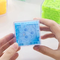3d maze magiccube transparent six sided puzzle speedcube rolling ball game cubos maze balance training toys for children