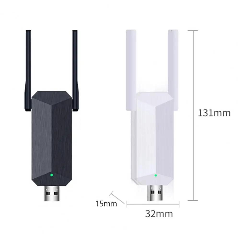 300Mbps WiFi Range Extender High Speed Wide Range Anti-interference Stable Signal LED Indicator Memory Function External Dual An images - 6