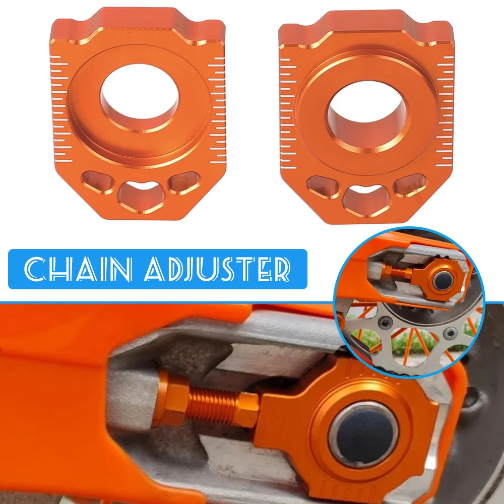 Фото Натяжитель блока оси мотоцикла для KTM EXCF EXC 525 500 450 400 350 300 250 200 125 SX SXS XCW, регулятор цепи, ползунки №1