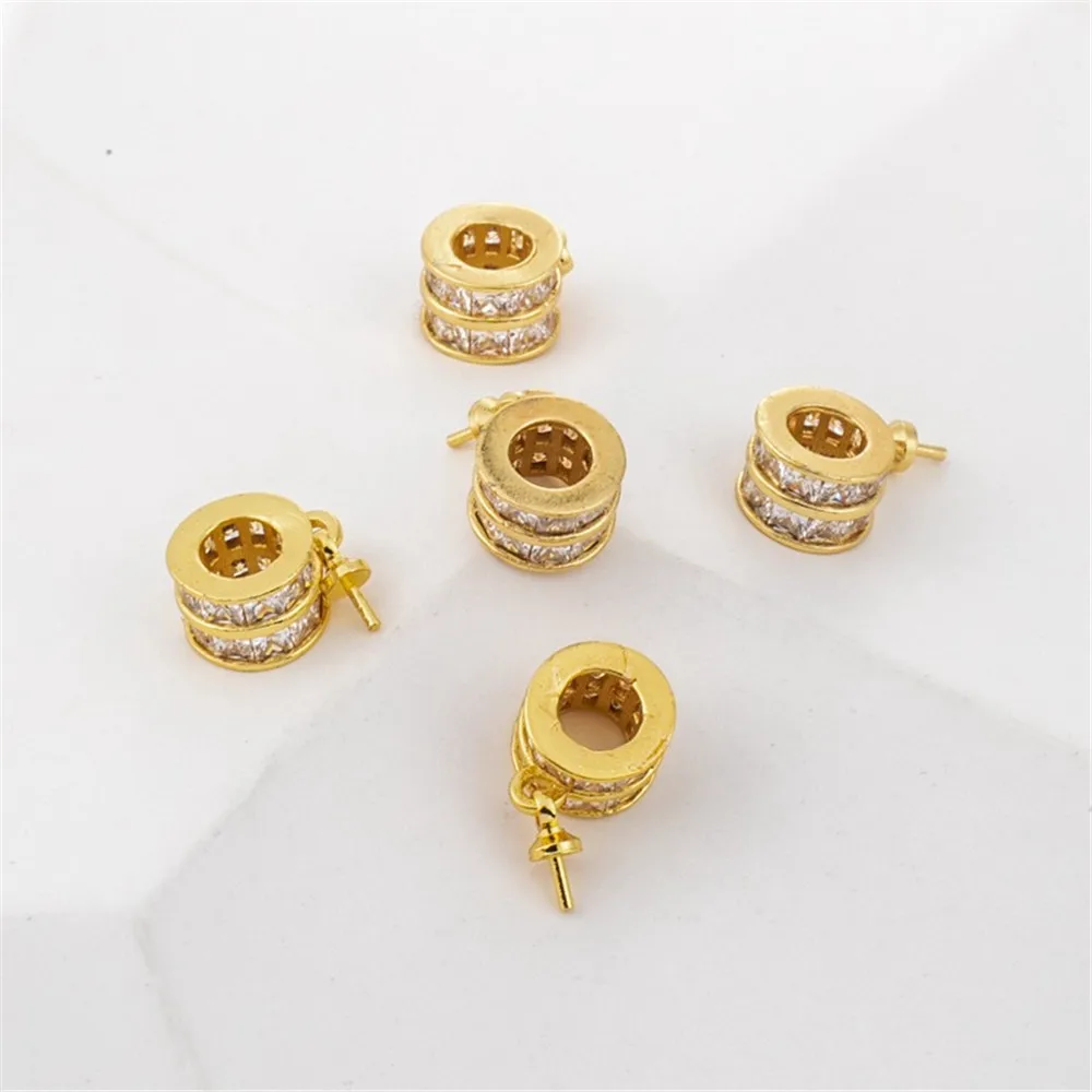 Ожерелье и браслет из циркония с инкрустацией в виде лестницы 18 К