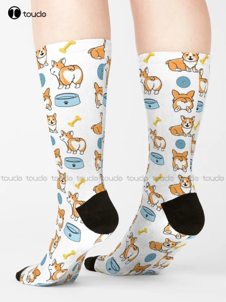 

Комплект носков Corgi, женские носки, уличные носки для скейтборда, унисекс, Молодежные носки для взрослых и подростков, высокое качество, муль...