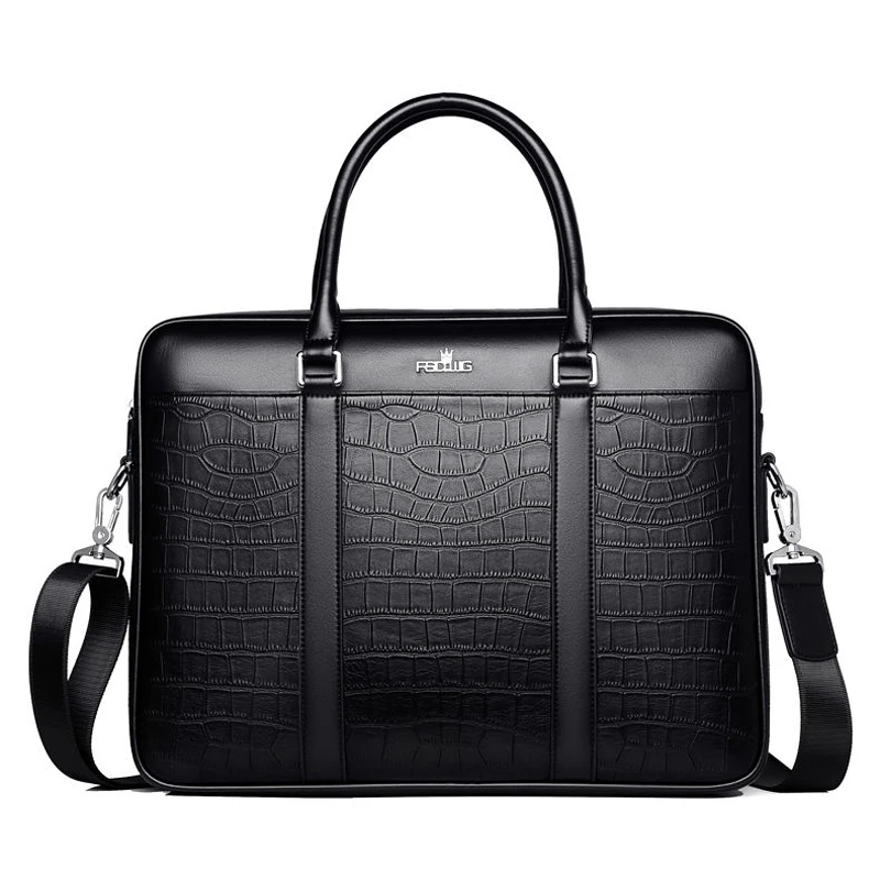 2022 Luxury Alligator Genuine Leather Business Men's Briefcase designer Briefcase Shoulder Bag Men Messenger Laptop Computer Bag