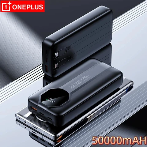OnePlus 50000 мАч Мини-портативный внешний аккумулятор большой емкости для кемпинга Внешний резервный аккумулятор USB-выходы Супер быстрая зарядка