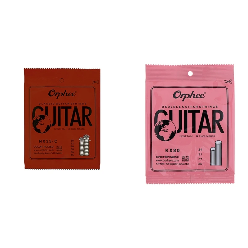 

Orphee 10 Pcs Black Nylon Classical Guitar Strings Hard Tension