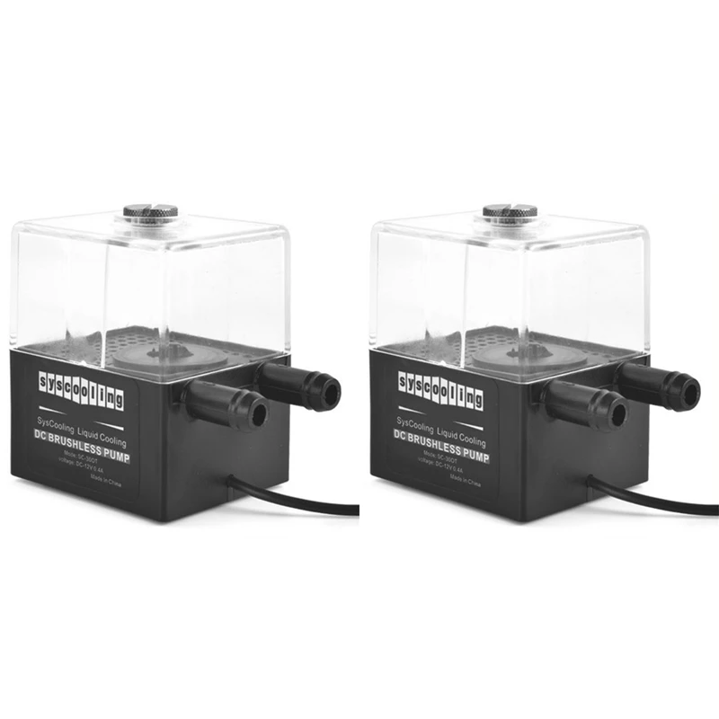 

2 шт., набор водяных насосов для ПК, 12 В, 4 Вт, 150 мл