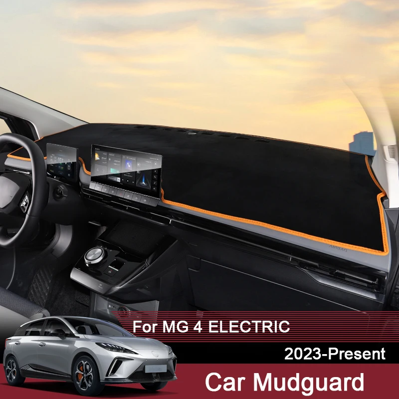 

For MG 4 Electric 2023-Present LHD Auto Dashboard Cover Protective Pad Artificial Interior Sunshade Carpet Car Accessories