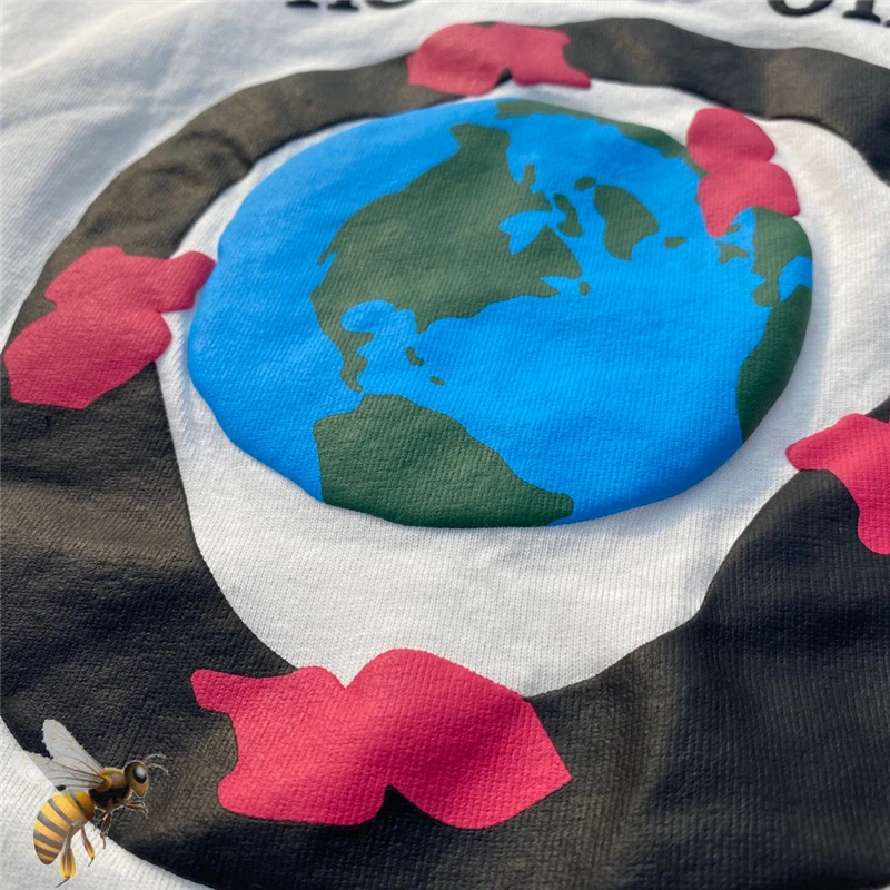 Мужская/Женская хлопковая футболка высокого качества CPFM X Kid Cudi