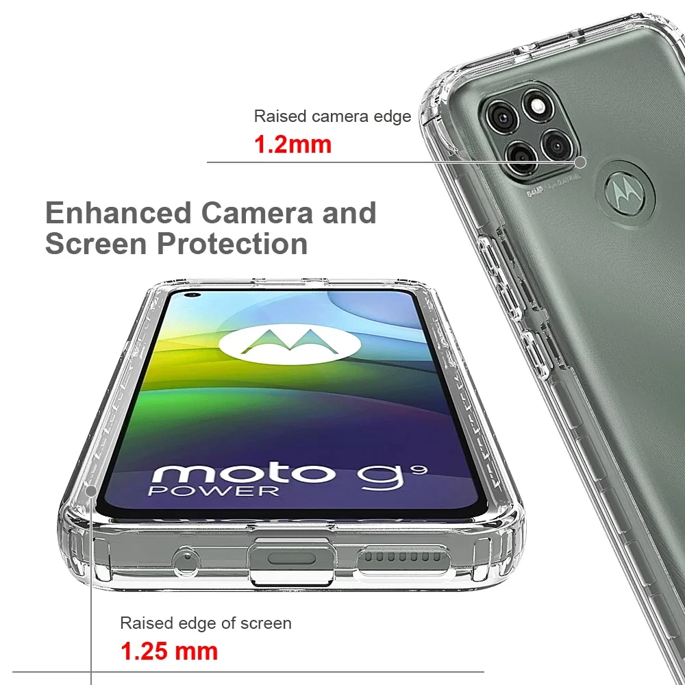 Чехол для телефона ярких цветов Motorola Moto G9 Power Funda Capa прозрачный противоударный