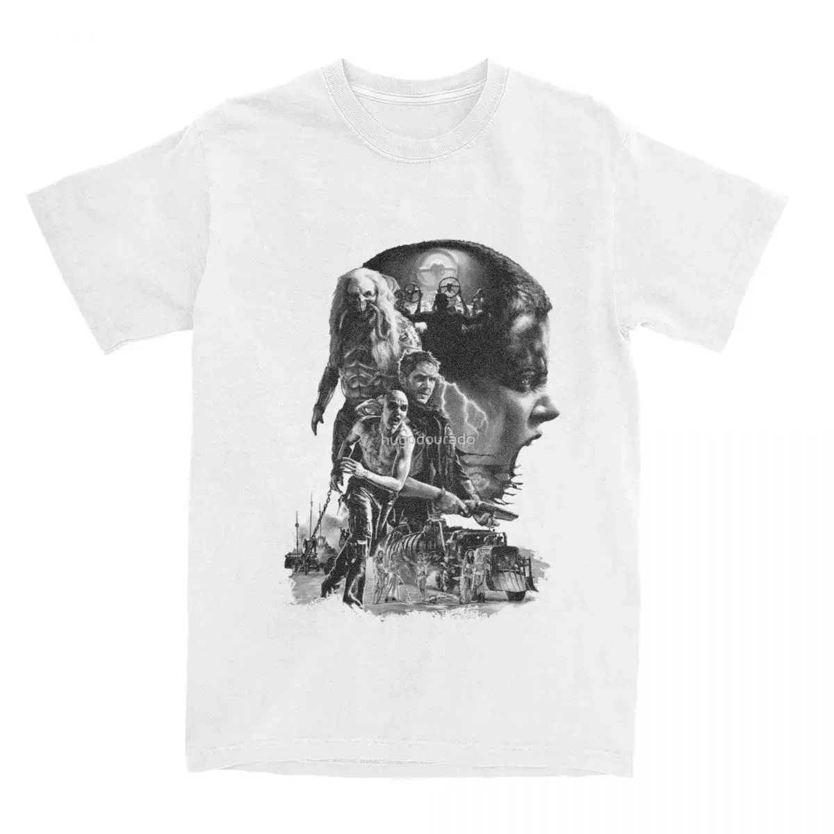 Футболка женская с коротким рукавом и круглым вырезом из хлопка