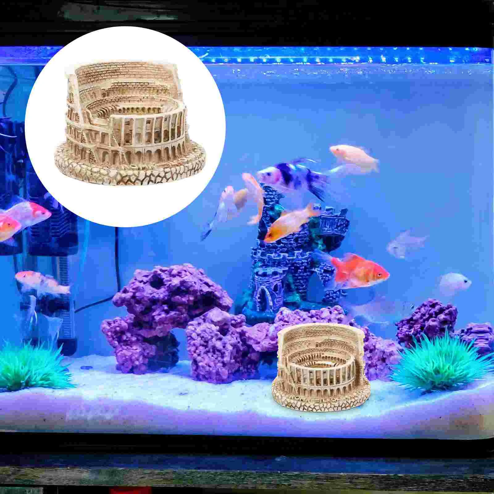 Римские украшения Ретро Колизей Украшение Растения Декор Фигурка Модель здания