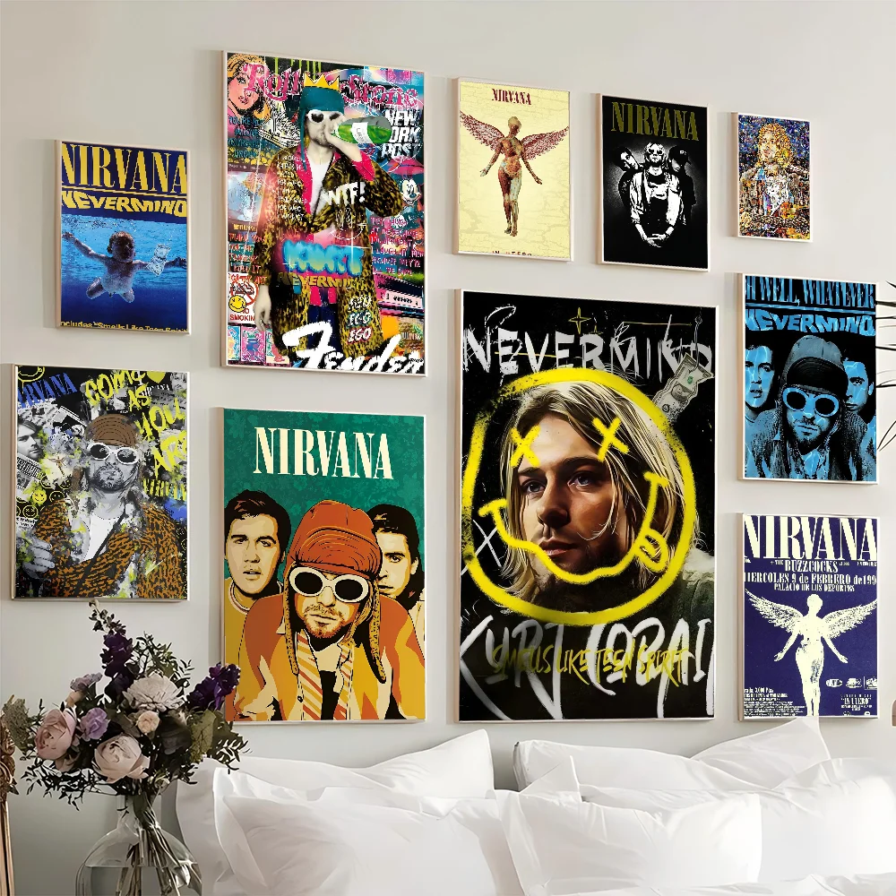 N-nirvana Высококачественная Водонепроницаемая Бумажная Наклейка На Стену Ретро