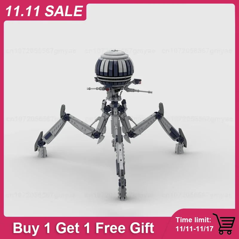 

Tri-robot V.2 & Homing Spider Robot & CSI J-1 Proton Cannon Model MOC Building Blocks DIY Assemble Bricks Xmas Toy Kids Gifts