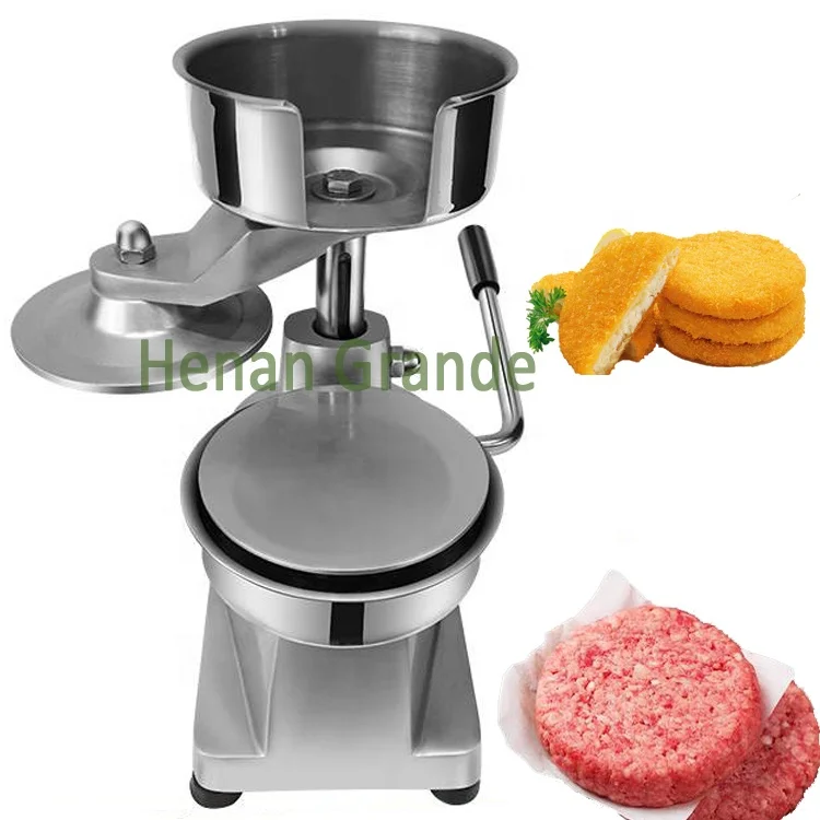 

Home/Hotel Fast Food Shop Use Manual Hamburger Cutlets Patty Making Machine Burger Meat Pie Press Machine
