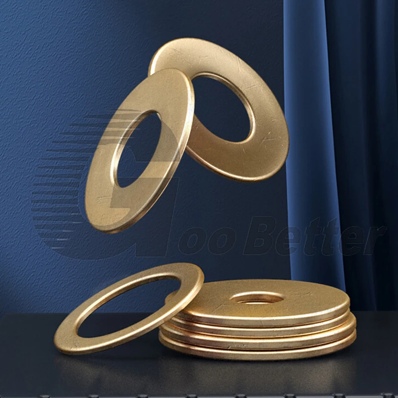 Латунная плоская прокладка M2 M2.5 M3 M4 M5 M6 GB97 простая с наружным диаметром 5-30 мм -