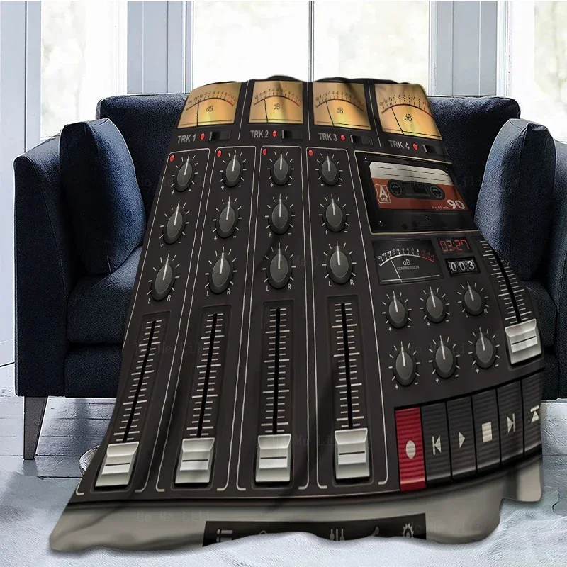 Слайдеры или панели Faders в стиле ретро с очень старым звуком фланелевое одеяло от