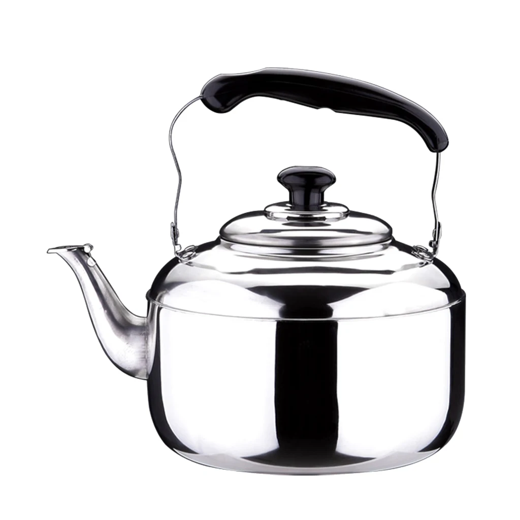 

Stainless Steel Kettle Whistling Tea Kettle Coffee Kitchen Stovetop Induction for for Home Kitchen camping picnic 4L 5L 6L