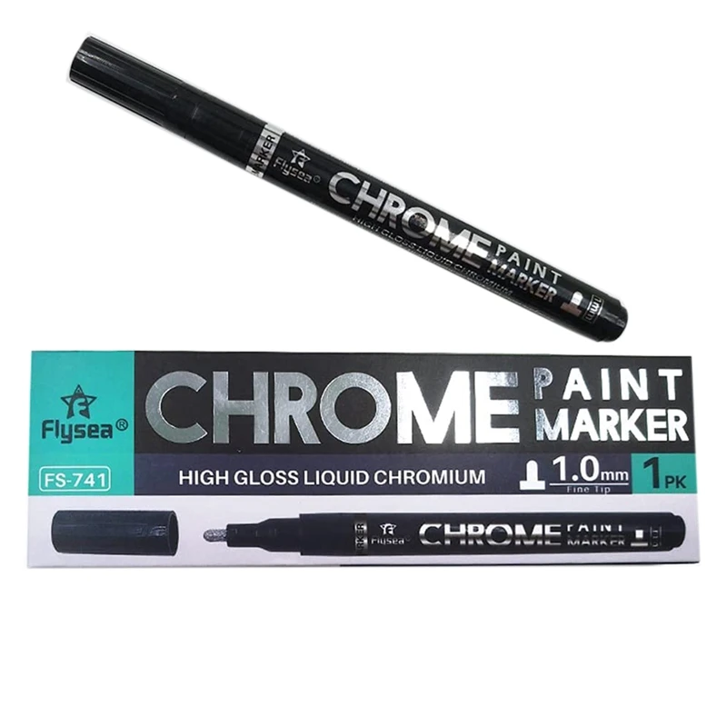 

Silver Mirror Marker, Liquid Mirror Chrome Marker Model Gloss Oil-Based Paint Marker Pen Watercolor