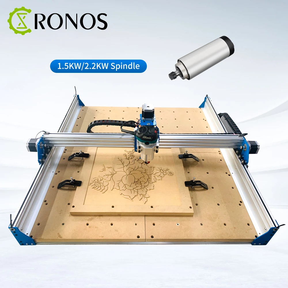 Upgraed CNC Router Machine 8080 Full Kit 3 Axis,Metal Engraving Cutting Machine ,Aluminum Copper Wood PVC PCB Carving Machine enlarge