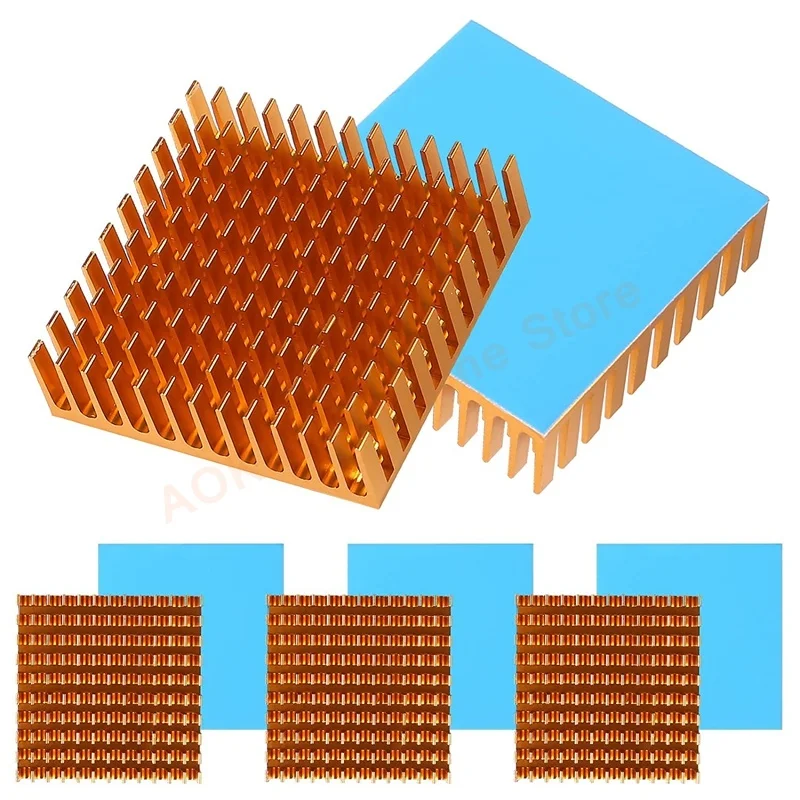 

8Pcs 40mm Heatsink 40x40x11mm Aluminum Heat Sink with Thermal Conductive Adhesive Tape for Cooling 3D Printer Accessories