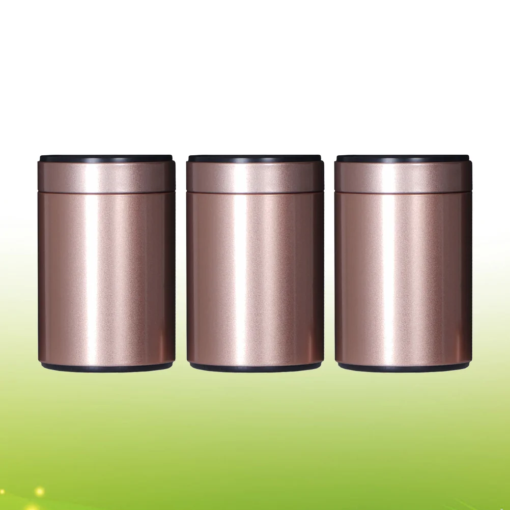 

3 PCS Glass Containers Lids Tinplate Packing Can Gift Home Storage Crafting Supplies Travel