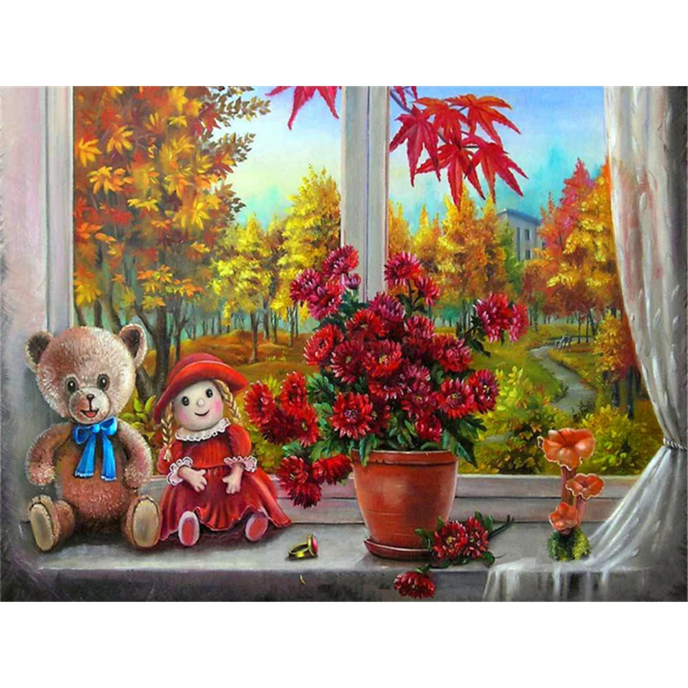 Набор для алмазной вышивки цветы | Дом и сад