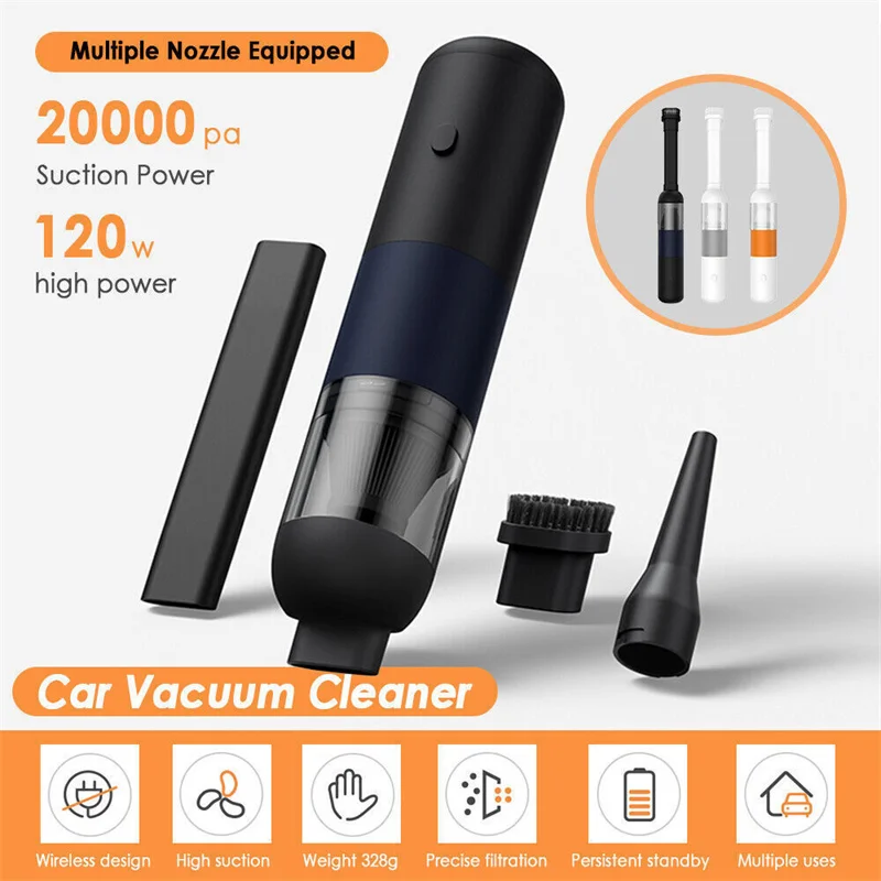 

Беспроводной автомобильный пылесос, 20000 Па