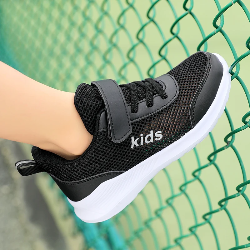 Kids Basketball Shoes Upper Design Childrens Sneakers Md Non-slip Boys Outdoor Sports Basketball Shoes Size 28-39 enlarge