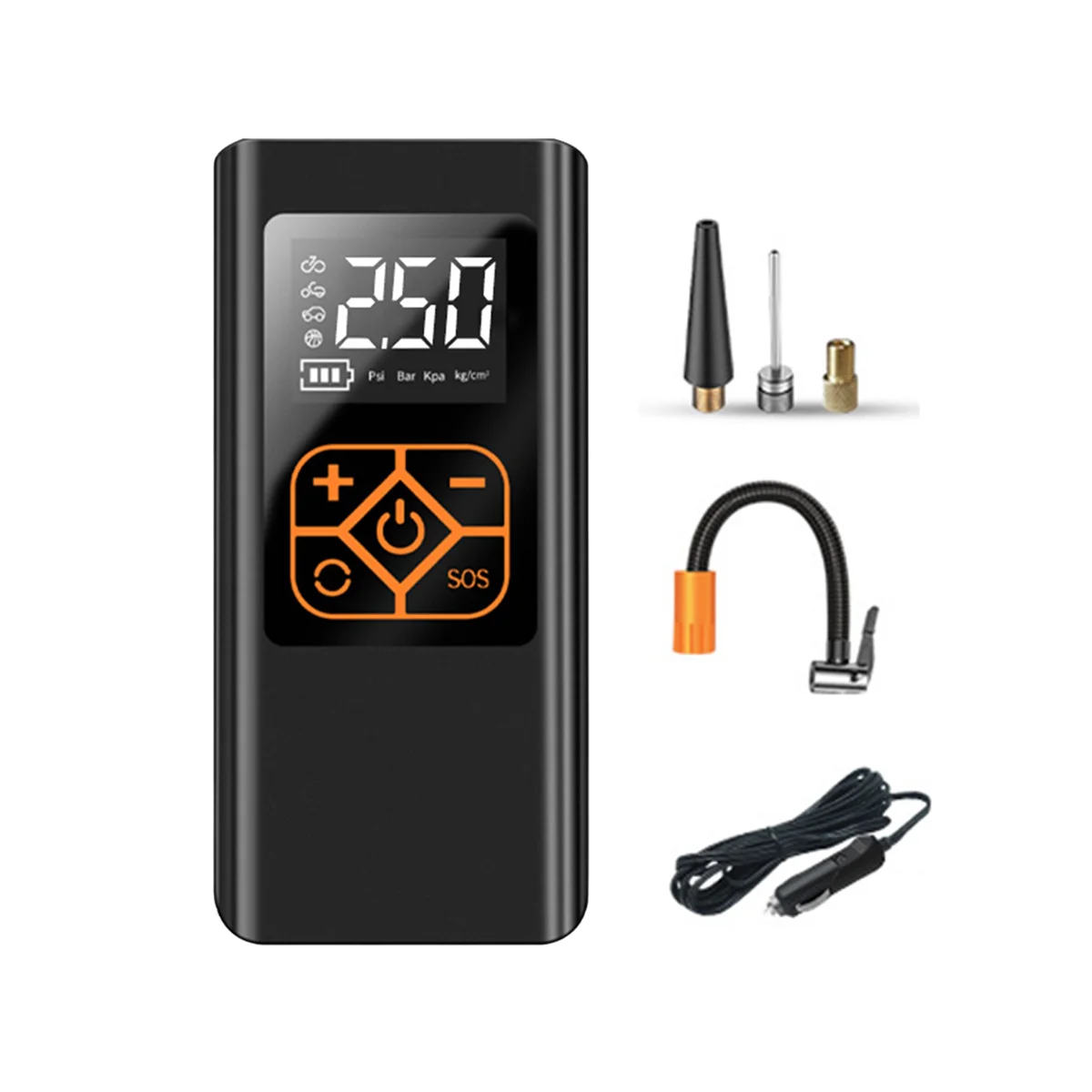 

12V Car Air Pump Portable Tire Inflator Air Compressor Portable Inflator Pump for Car Motorcycle