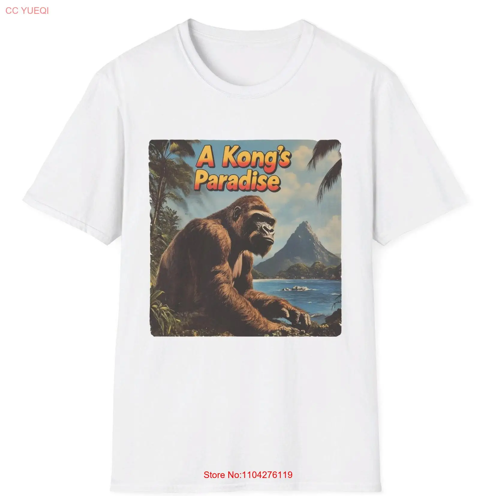 Крутая винтажная футболка для геймера A Kong's Paradise DK Inspire с длинными или короткими