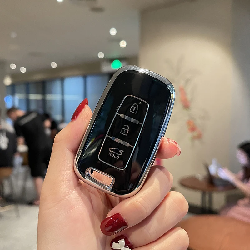 

Чехол для автомобильного ключа для Hyundai I20 I30 Ix35 Elantra акцентная соната Santa Fe Solaris Verna I40 I10 Palisade Azera greatig TM