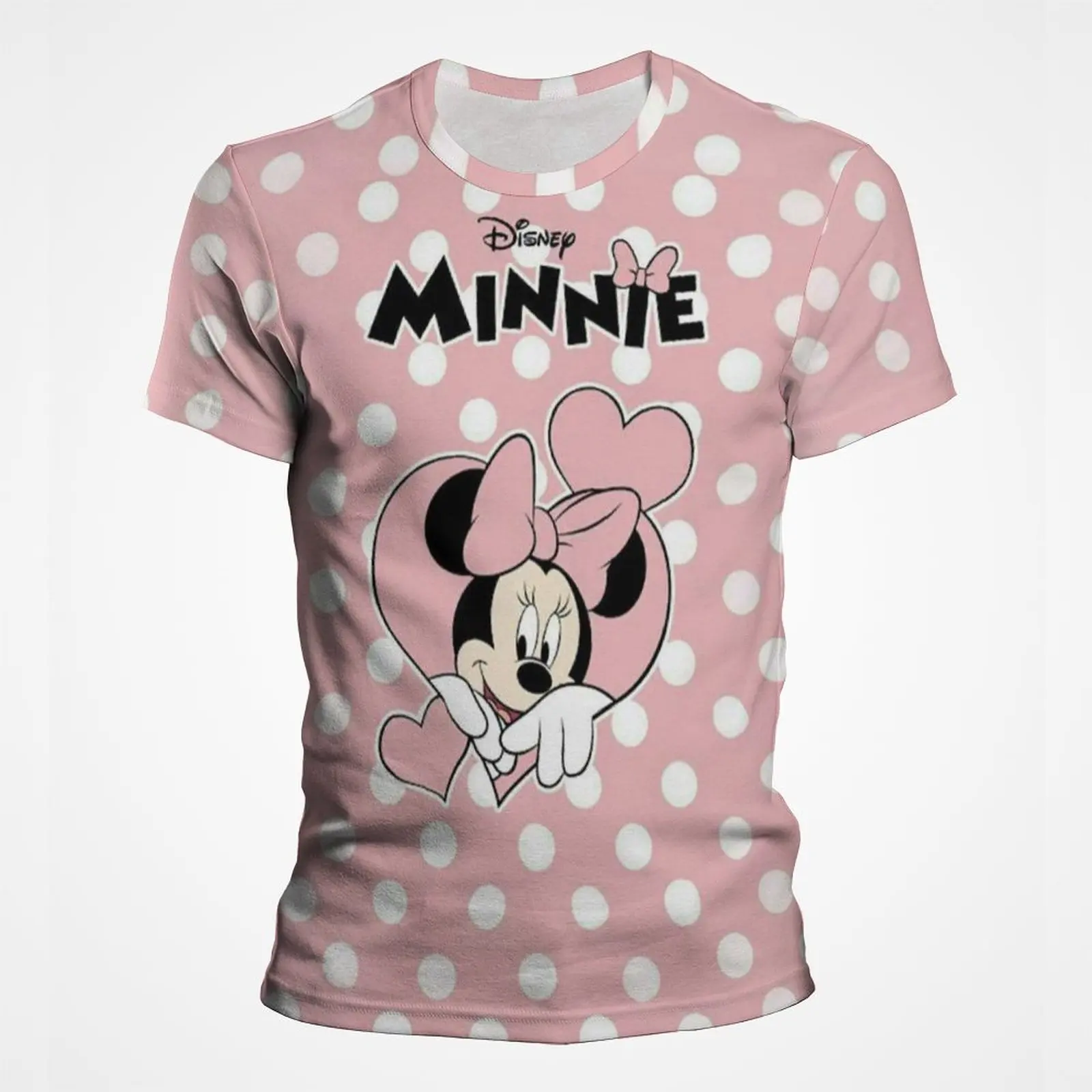 

Disney New Arrival Minnie Mouese 3D Print T-shirt Women's Clothing Boy Girl Kids Fashion Casual Tops Harajuku Design Men t shirt
