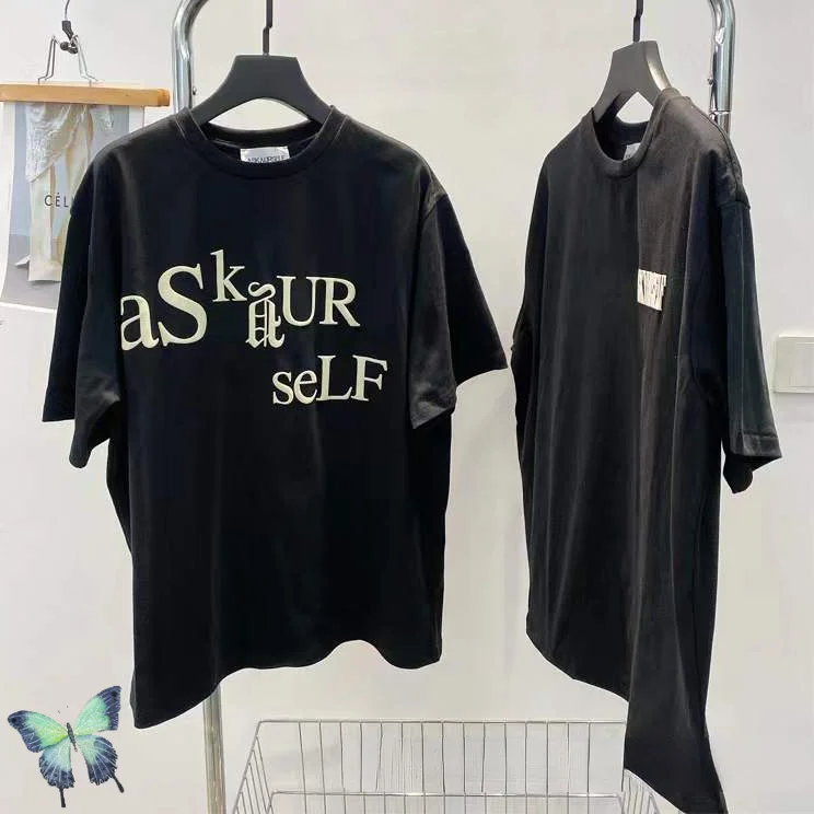 

Askyurself High Quality T Shirt 3D Foam Print Casual Men Women ASK T-shirts