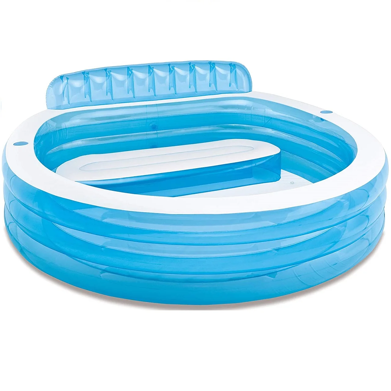 

Надувной бассейн Intex 57190 с креплением для улицы, белый, синий цвет, 229x218x76 см, водное игровое оборудование