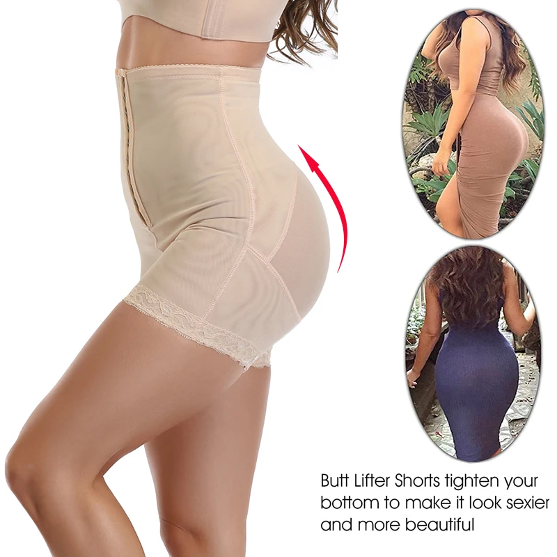 Women Tummy Control Panties Hight Waist Body Shaper Shorts Adjustable Waist Trainer Cincher Butt Lifter Slimming Shapewear Fajas