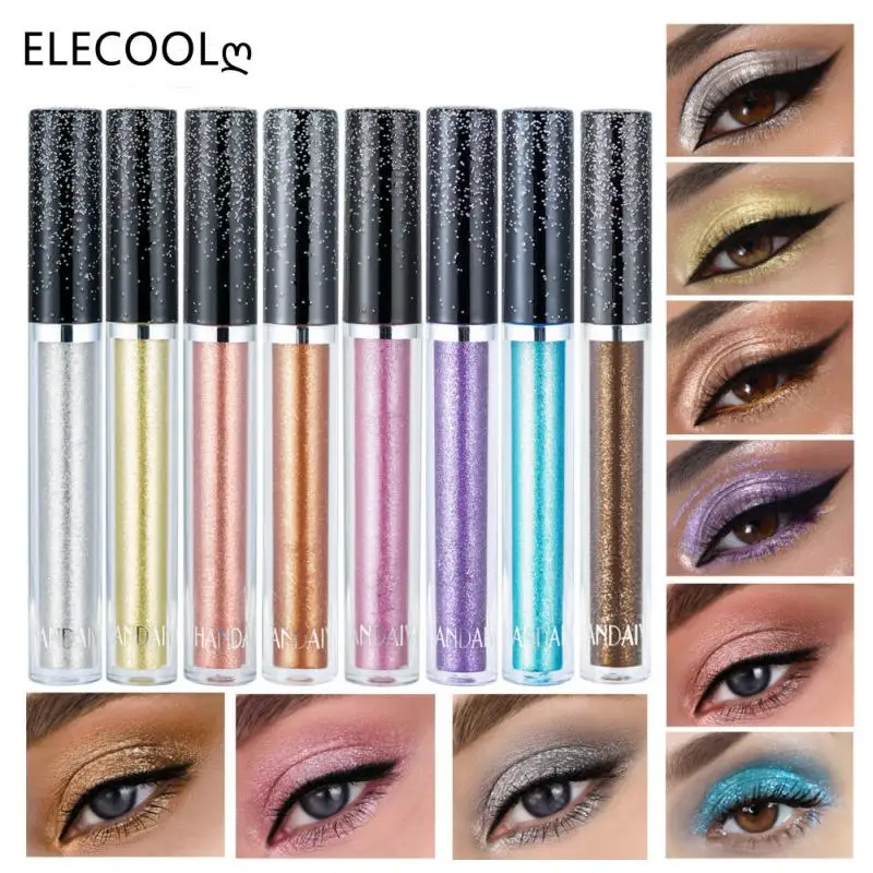 

2023 Liquid Eyeshadow Pencil Long-lasting Glitter Metallic Eye Shadow Wterproof Shimmer Women Makeup Tool Korean Women Comestic