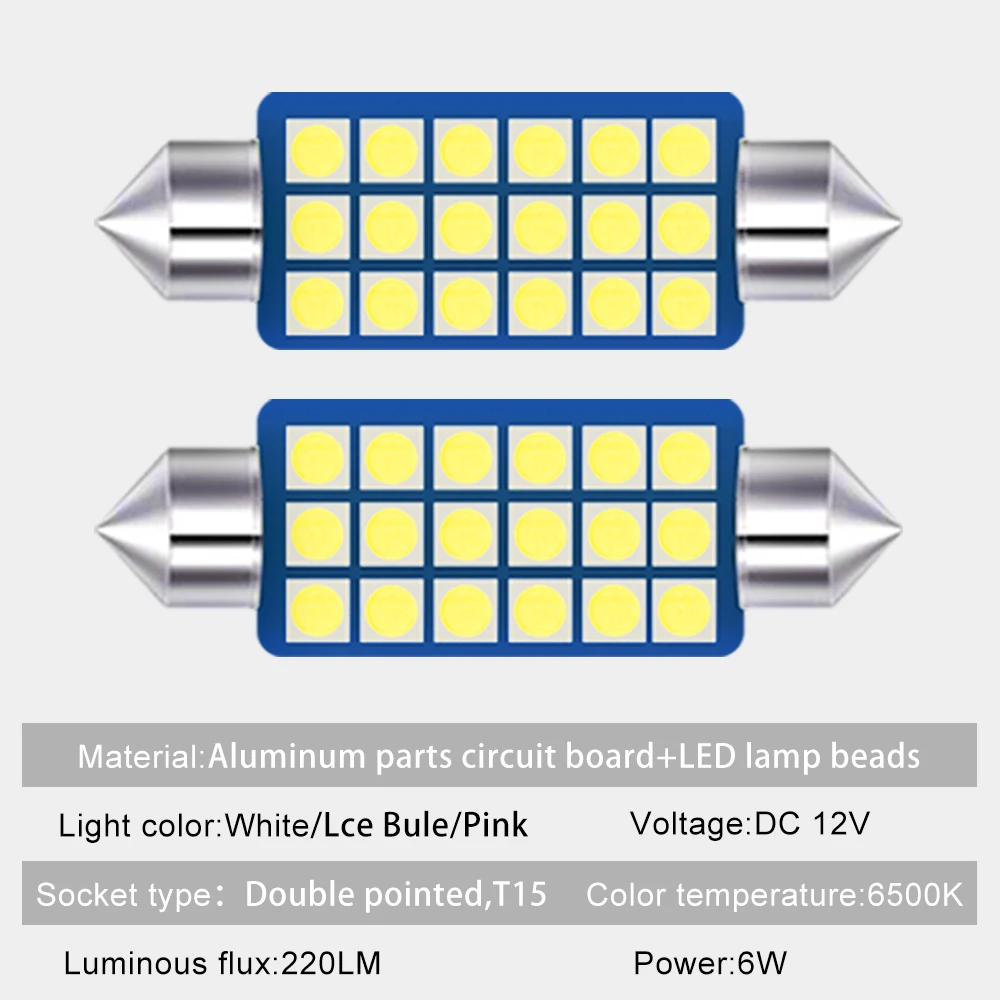 Автомобильные светодиодные лампы 12 В 5 шт. для чтения багажника светильник Chevrolet