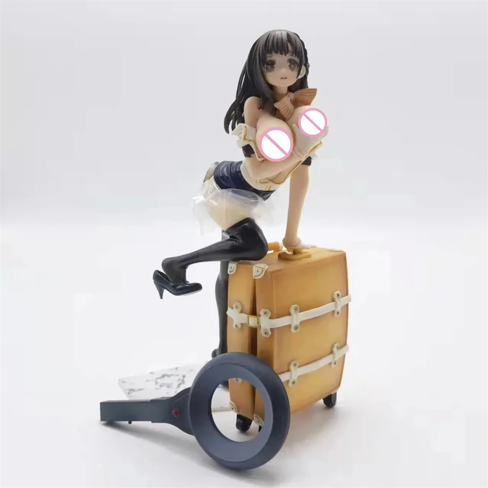 

Anime Native C.A Flight Attendant CA Suitcase girl 1/7 Action Figure Model Doll Statue Toys 23cm