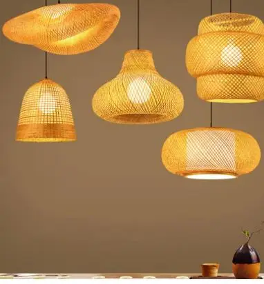 Chandelier Bamboo Rattan Light Wooden Chandelier Natural Bamboo Chandelier Rattan Light Woven Chinese Style Chandelier Room Ligh